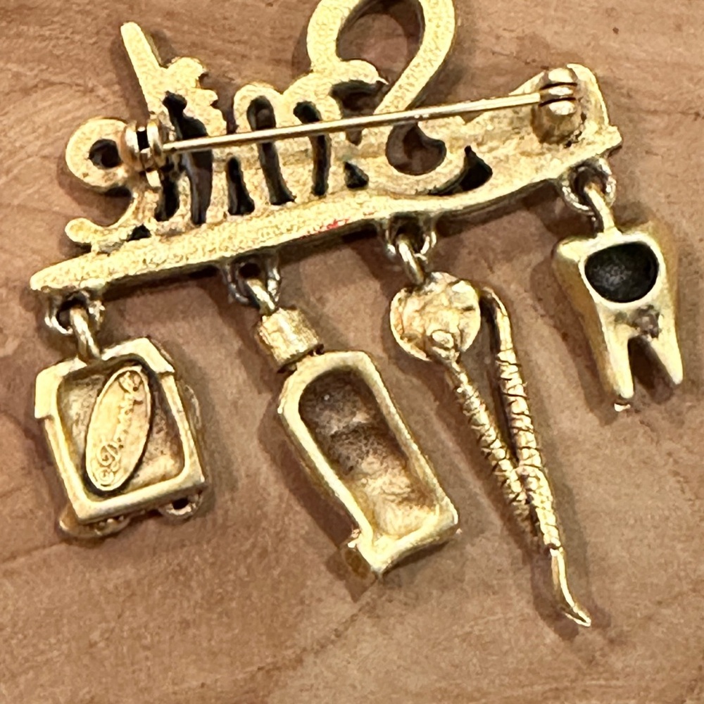 Women’s Dental Brooch Pin - Picture 2 of 5